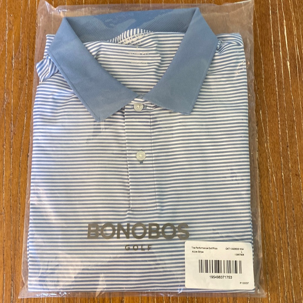 Bonobos Performance Golf Polo - allure stripe